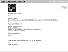 Tablet Screenshot of markoverholser.com